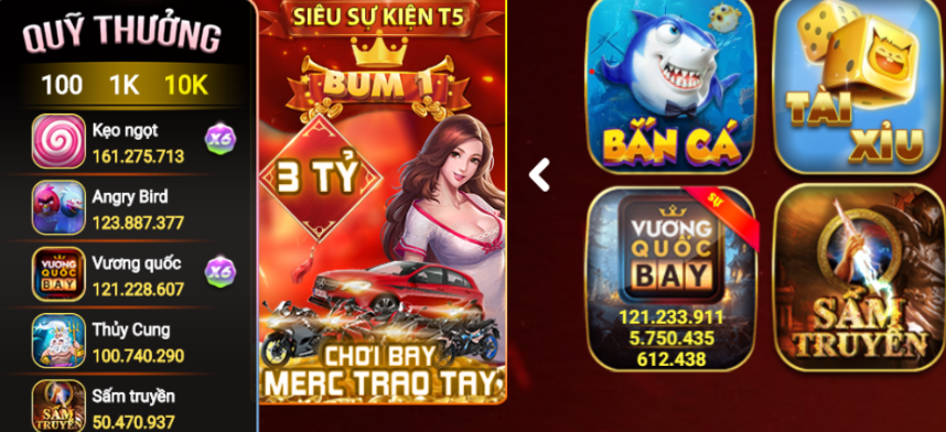 Các tựa game đa dạng phong phú