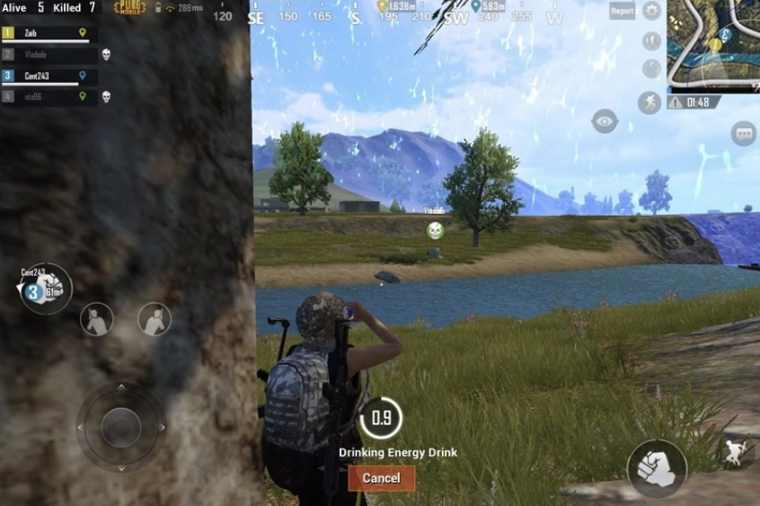 Cách bơm máu và quan sát địch xung quanh trong PUBG