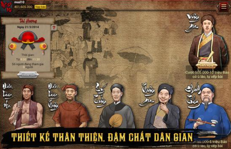 Hướng dẫn tải game Chắn Sân Đình dân gian online về điện thoại di động